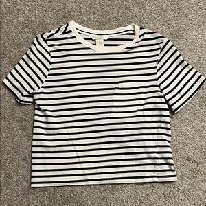 H&M Striped Black and White T-Shirt